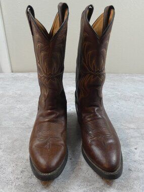Tony Lama Boots Leather Western Southwestern Cowboy